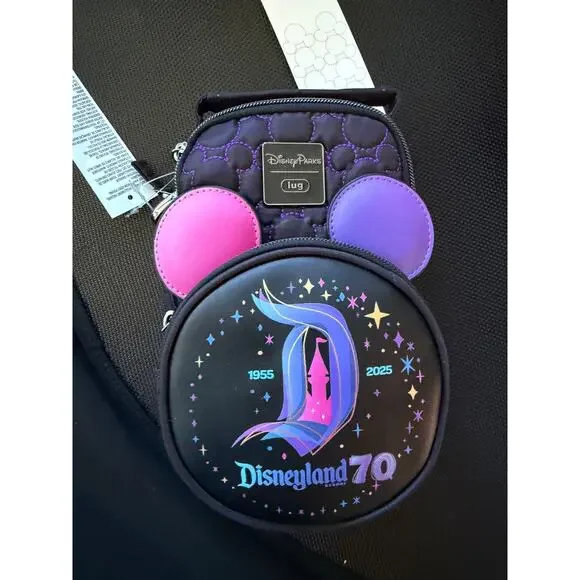 Disney Parks Disneyland 70th Mickey Mouse Mini Skeeter Lug Bag, BNWT - Picture 1 of 2